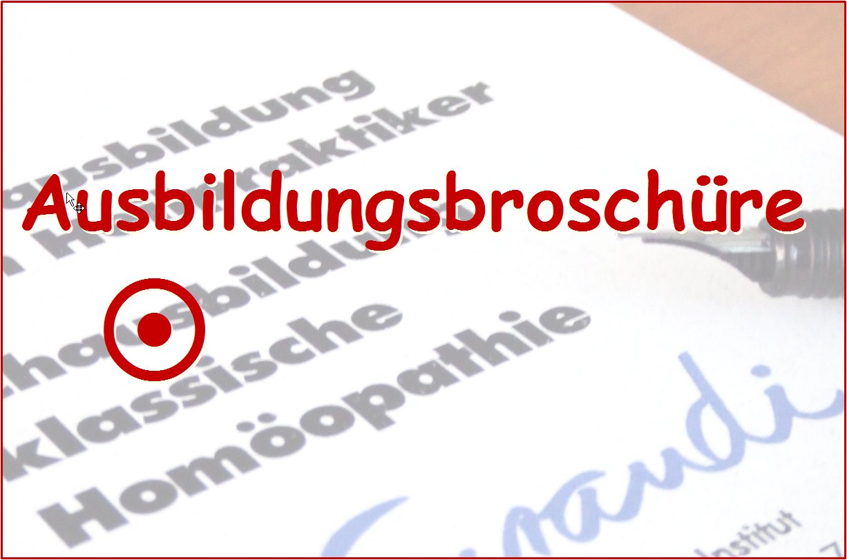 Ausbildungsbroschüre Homöopathie